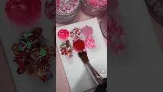 Ready for valentine nails 💋 #acrylicnails #nailart #glitternails #nails #pinknails #rednails #vday