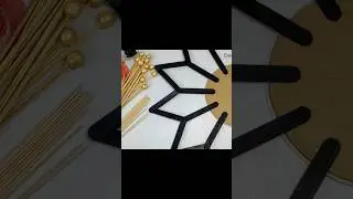 Genius DIY Wall Clock 🕒😱 | Popsicle Stick & Skewer Recycling Idea!♻️