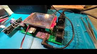 MicroDexed First boot (on the new mainboard) &mdash; Первая загрузка грувбокса MicroDexed на новой плате
