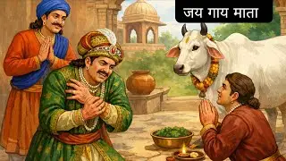 गाय हमारी माता है।#trending  #akbarbirbal #comedy #lifelessons #humour #story #hindi #audiostories 
