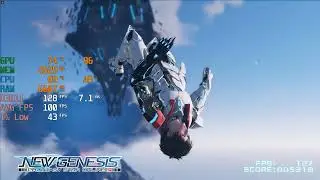 PSO2 New Genesis - i3 12100F + RTX 3060 Ti - 1440p Max Settings - FPS Benchmark Test