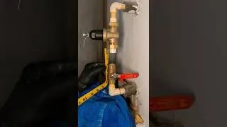 Replacing a water pressure regulator and shut off valve on CPVC 💦 #plumbing #plumber #asmr #diy