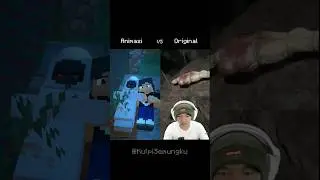 Animasi VS Original [MiawAug Ketemu Pocong] #Animasi #Minecraft #Indonesia #Short