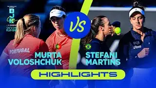 Murta/Voloshchuk (POR) vs Stefani/Martins (BRA) | 2025 BJK Cup Play-offs | Match Highlights