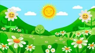 Free Background loop| 2D Animation Stock Footage | Beautiful Landscape Forest 🌼🌸🌼 [FREE USE]