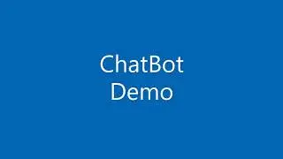 Chat Bot #BotFramework #MicrosoftAzure #SQLServer