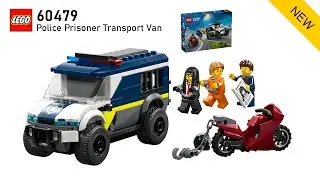 LEGO City 60479 Police Prisoner Transport Van (2026) - unbox and speed building