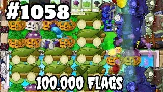 Plants vs Zombies Survival Endless 100000 Flags Part 1058 | 21140 - 21160 Flags
