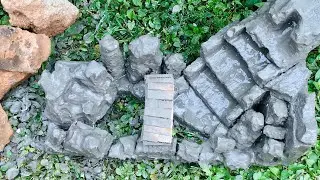 Cement Fountain | How to make artificial waterfall at home | Diy Water Fountain