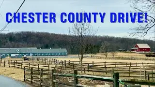 Beautiful Chester County Pennsylvania Drive! Winter Quiet Drive! No Music! 4K!
