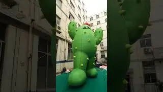 Inflatable Fat Cactus Mascot with Blower for 2023 #Stagedesign Decoration