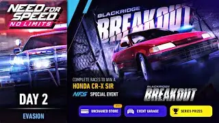 Day 2 (Evasion) - Honda CR-X SIR | Need For Speed: No Limits