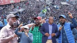 Live : Gachagua and Opposition Leaders Storm Utawala Destroying Ruto!