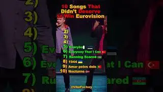 🎵 10 Songs That Didn&rsquo;t Deserve to Win Eurovision 🚫🏆