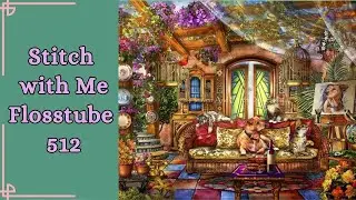 Stitch with me [HAED Mini Summer Room] Flosstube #512 | Close Up  Stitching | STITCHERY LOVERS