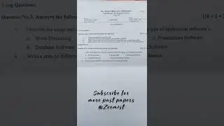 ADP - IUB 1st semester past paper of IT-skill #adp #iub #pastpapers