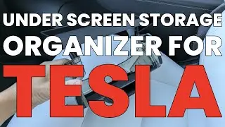 Transform Your Tesla Experience: Premium Under-Screen Storage Organiser!