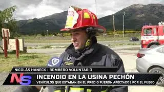 Incendio en la Usina Pech&oacute;n