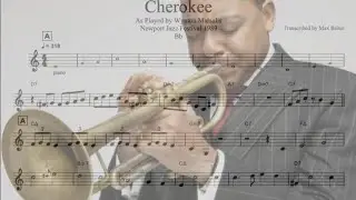Wynton Marsalis - Cherokee (live Newport Jazz Festival 1989) solo transcription