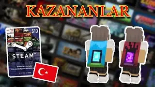 &Ccedil;ekilişin kazananları belli oldu $10 Steam hediye kartı ve Minecraft pelerin kodları! 🎁