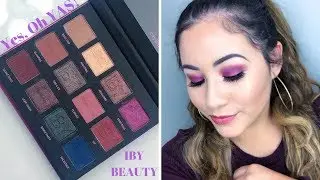 EASY FALL CRANBERRY PURPLE MAKEUP TUTORIAL| OCTOBER YES, OH YAS! IBY BEAUTY CITY LIMITS PALETTE