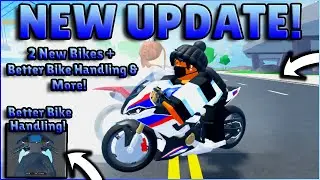 *NEW* 2 NEW BIKES + BIKE HANDLING IMPROVEMENT AND MORE in Car Dealership Tycoon! #robloxcdt