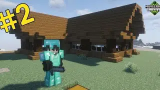 I made a diamond armour and made a classic house #2