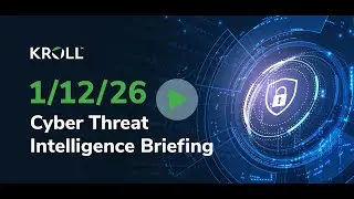 January 12, 2026 Cyber Threat Intelligence Briefing