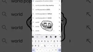 World Population Vs Google 🗿😱#shorts