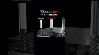 Milling machining with YG-1 Only One end mill