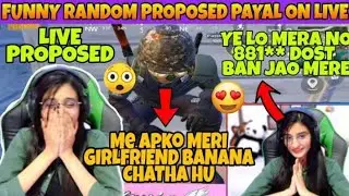 Payal Gaming Proposed By Random Guy On Livestream😱 | Payal Flirting🤣- Pubg Mobile