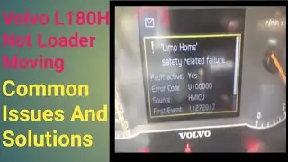 Volvo L180H Not Moving || Common Issues & Solutions