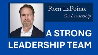 Building a Cohesive Leadership Team