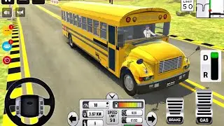 City School Bus Driving In Simulator Game : Coach Bus Offroad 2025 : Android Gameplay
