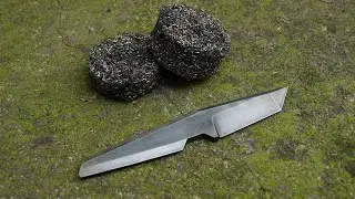 Кованый дамасский сталь из проволоки (металлическая токарная стружка)