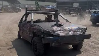 Semi Stock Compacts - 2025 Malone,NY Demolition Derby 8-2-2025