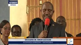 Okusabira Dr. Simon Kagugube, eggwanga lifiriddwa nnyo- Bakungubazi   | GYOTOBADDE