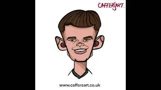Lewis Leigh Caricature Process - Caffer's Art