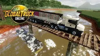 GLOBAL TRUCK ONLINE - ACIDENTE NA PONTE, MODIFICANDO o NOVO CAMINH&Atilde;O e CARRETA