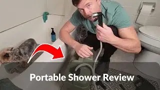 Portable Camping Shower Review | Rechargeable Shower with 5-Gallon Water Jug Tested Outdoors