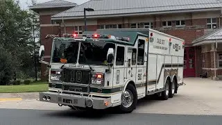 Rescue 510 Responding to a House Fire - Prince William County Fire & Rescue/Dale City VFD