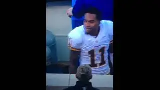 Desean Jackson talking smack to the crowd