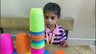 Rani Shambhavi Srisai- Grade 2B - 15 random words - Cup Stacking