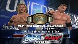 WWE Chris Jericho vs Christian Intercontinental Championship Unforgiven 2004 | SmackDown vs Raw 2006