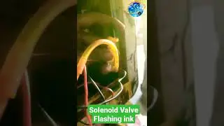Solenoid Valve flashing yellow ink Issue in Konika flex machine.