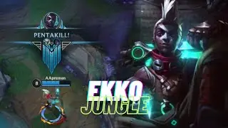 PENTAKILL! EKKO JUNGLE | LOL WILDRIFT SEASON 9 (BUILD & RUNES)