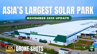 ReNew Power Solar Cell Plant Dholera | Asia&rsquo;s Biggest Solar Park Taking Shape | 4K Drone Shots
