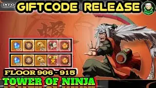 Final Info Giftcode.!! TON 906 - 915 Ultimate Ninja AFK | Ninja Glory