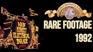 Rare Vintage Main Street Electrical Parade | Euro Disneyland Paris 1992 Original Footage