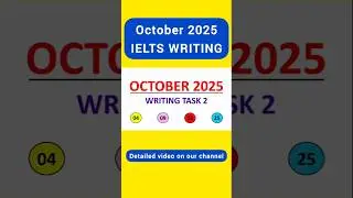 04, 09, 18 & 25 OCTOBER 2025 IELTS WRITING TASK 2 TOPICS #ielts2025 #ieltsexam #englishexam #ielts